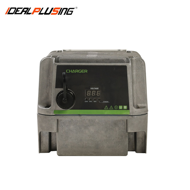 IDEALPLUSING Smart Automatic Fast Charging Battery Charger 24-48VDC 1000W for Forklift Golf Cart AGV Floor Scrubber
