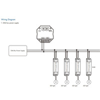 Convertidor Zigbee RF a DALI DA-M(WZ) Control Remoto Inalámbrico Alimentado por Bus DALI o 24VDC Compatible con DT6, DT8, DT7 para Iluminación