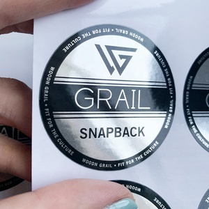 Miếng Dán Mũ Cứng Laser Tùy Chỉnh Miếng Dán Ảnh Toàn Ký Lá Kim Loại Màu Bạc Cho Mũ Snapback - Product Image 2