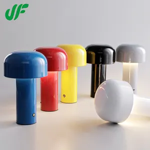 Mushroom Creative Small Table Lamp Rechargeable Cordless Touch Dimming Mini Night Light Bar Restaurant Hotel Led Table Lamps
