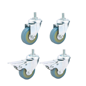 Rueda Giratoria de 3 Pulgadas <span class=keywords><strong>con</strong></span> <span class=keywords><strong>Base</strong></span> de Acero, Capacidad de Carga de 55 kg, Hecha de Goma para Uso Industrial - Product Image 5