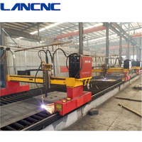 LANSUN Offre Spéciale ZLQ SÉRIE Type Portique CNC FLAMME/Plasma Machine De Découpe Pour Industrielle 3 torche oxycoupage cnc machine de découpe