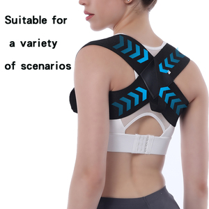 En stock avec correction de posture, sangle d'épaule ouverte, <span class=keywords><strong>ceinture</strong></span> de soutien <span class=keywords><strong>dorsal</strong></span> réglable et portable pour hommes et femmes - Product Image 2