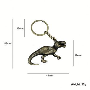 Porte-clés de voiture pour homme et femme, couple de dinosaures jurassiques, pendentif pour clés, petit cadeau créatif - Product Image 5