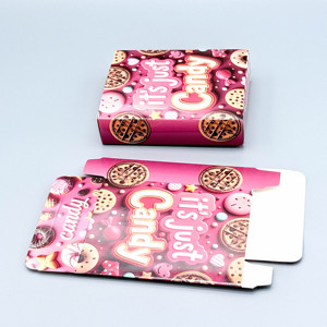 Tùy Chỉnh Có Thể Gập Lại Giấy Hộp Quà Tặng Cho Các Mặt Hàng Bánh Bánh Cookie Kẹo Donut Bao Bì Xử Lý Nhỏ Gable Bao Bì Thực Phẩm Hộp - Product Image 3