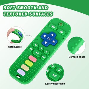 Productos <span class=keywords><strong>para</strong></span> Autismo, <span class=keywords><strong>mordedores</strong></span> con forma de Control remoto, antiestrés, suave, congelable, lavavajillas y nevera, juguetes seguros de silicona <span class=keywords><strong>para</strong></span> bebés - Product Image 2