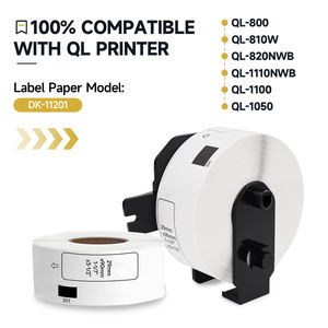 Compatible con Brother DK-1201 DK-11201 29 X 90mm X 400 Rollo de Etiquetas de Papel Blanco Troqueladas para Códigos de Barras y Direcciones para <span class=keywords><strong>Impresora</strong></span> <span class=keywords><strong>QL</strong></span> 700 <span class=keywords><strong>800</strong></span> - Product Image 2