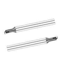 Fraise diamantée droite à cannelure unique en carbure 65HRC mèches de routeur CNC non revêtues personnalisées ODM OEM fraise de coupe en acrylique