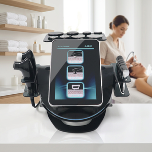 Appareil de physiothérapie et de beauté de bureau 448K avec patch électrolytique négatif, instrument de soin corporel chauffant pour tissus profonds et bien-être - Product Image 1
