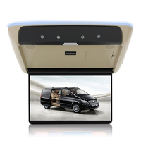 Écran de voiture GTRONX 14 pouces FHD IPS, moniteur de plafond rabattable pour bus, Android 1920*1080, entrée CVBS, TV de voiture, stéréo TFT, téléviseur intelligent pour toit