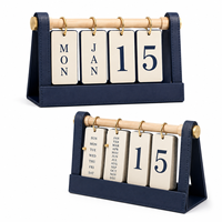 Calendrier de bureau perpétuel personnalisé 2027, impression de calendrier de table réutilisable avec logo pour la promotion des entreprises et des bureaux
