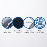 Écussons brodés personnalisés, appliques thermocollantes écologiques, tissu sergé OEM, faible MOQ, écussons brodés pour vêtements, chapeaux, sacs