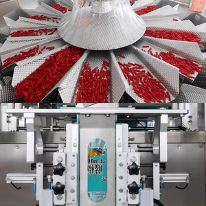 Automatic Multihead Snacks Bag Vertical Packaging Machine Filling Sealing 10/14 Heads Weigher Stand-up Pouch Hydraulic Driven - Product Image 5