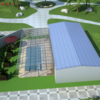 Große wasserdichte Aluminium legierung & Polycarbonat Patio Abdeckung angebracht Schwimmbäder Markise Baldachin für Haus