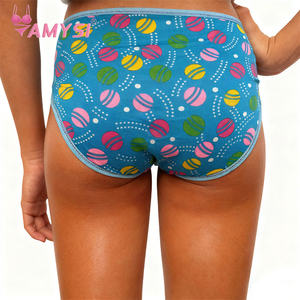 Amysi 3097 #   Zomerse schattige damesonderbroekjes, milk silk strings, middelhoge taille, dun, zacht, naadloze lingerie - Product Image 2