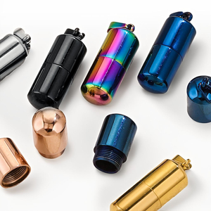 Llavero de Acero Inoxidable con Cápsula para <span class=keywords><strong>Perfume</strong></span>, Estilo Europeo y Estadounidense, Ideal para Fiestas - Product Image 5