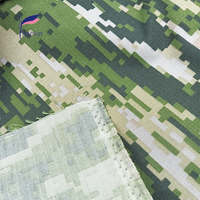 Tissu tissé camouflage imperméable à carreaux imprimé 65% polyester 35% coton, poids moyen, pour veste, chemise, casquette, vêtement