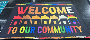 Cheap 18x30 Inch Outdoor Welcome Rainbow <strong>Pride</strong> Door Mat Doormat for Entryway Indoor Entrance - Product Image 5