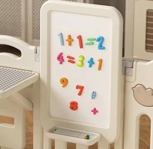 คอกกั้นเด็กแบบพลาสติกสำหรับใช้ในบ้าน พับเก็บได้ ใช้เป็นรั้วสนามเด็กเล่นสำหรับเด็กอนุบาลและบ้านเด็กเล่น - Product Image 4