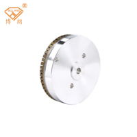 Roue diamantée en forme de coupelle à dents pleines et densées de haute qualité 150*15*8 pour machine à rectifier le verre à double bord droit