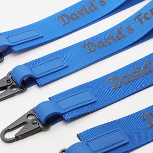 Personalized Construction Contractor Branding Gifts Wholesale Custom Logo Nylon Tactical Key Straps Lanyards - Product Image 4