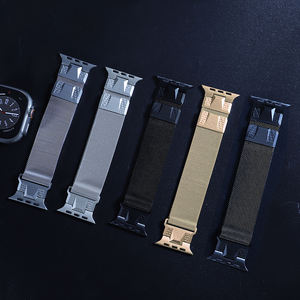 Shanhai สายนาฬิกาแม่เหล็กสไตล์มิลานสำหรับ Apple Watch ULTRA 2 49มม. สำหรับ <span class=keywords><strong>iWatch</strong></span> Series 10 9 8 <span class=keywords><strong>7</strong></span> 6 SE 5 4 3สไตล์ผู้ชาย - Product Image 3