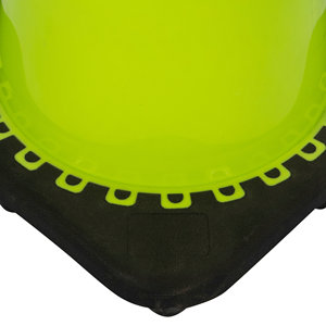 Cône de protection du flux Standard Canada, Base noir en PVC et collier réfléchissant 6 "supérieur/4" inférieur, hauteur 36 ", vert Fluorescent - Product Image 4