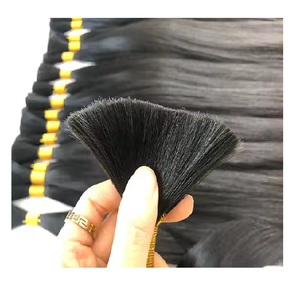 Perruque en cheveux indiens vierges Remy à 100%, super double trame, mèches fines et droites pour femmes et filles - Product Image 3