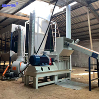 2,5T/H Hamermolen voor houtblokken & takken, industriële crusher voor biomassa brandstof