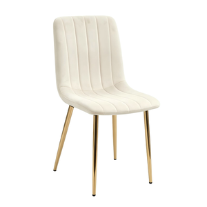 <span class=keywords><strong>Chaise</strong></span> de <span class=keywords><strong>salle</strong></span> à <span class=keywords><strong>manger</strong></span> moderne en velours avec pieds en métal doré, <span class=keywords><strong>chaise</strong></span> rembourrée, export direct d'usine, commande en gros, conteneur 40HQ, grande réduction - Product Image 2