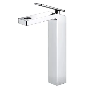 黑白浴室basinfaucet中空形状浴缸瀑布水龙头单手柄混水器水龙头、混水器和水龙头