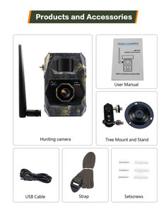 Caméra de <span class=keywords><strong>chasse</strong></span> solaire 4G GPS OEM ODM avec capteur CMOS 12 MP, carte mémoire SD 256 Go, étanche IP66, vision nocturne 20 m - Product Image 6
