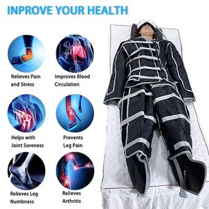 Drainage lymphatique professionnel pressothérapie équipement de pression d'air pressothérapie bottes drainage lymphatique Machine de Massage fermeture éclair - Product Image 3