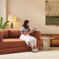 Maßgefertigtes Stoff-Zweisitzer-Sofa Wohnzimmer Modernes Komprimierbares Schwamm-Vakuum-Kompressionssofa