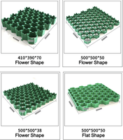 Grille de gazon en plastique pour la stabilisation des sols de parkings, système de pavage emboîtable, grille de pavage pour allées et graviers