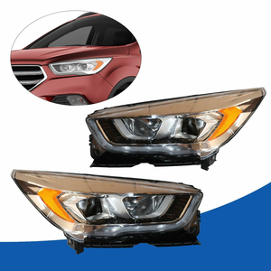 Phare halogène pour <span class=keywords><strong>Ford</strong></span> Eecape 2017 2018 2019 avec lampes Signature lunette chromée lampe frontale FO2502351 GJ5Z13008T - Product Image 5