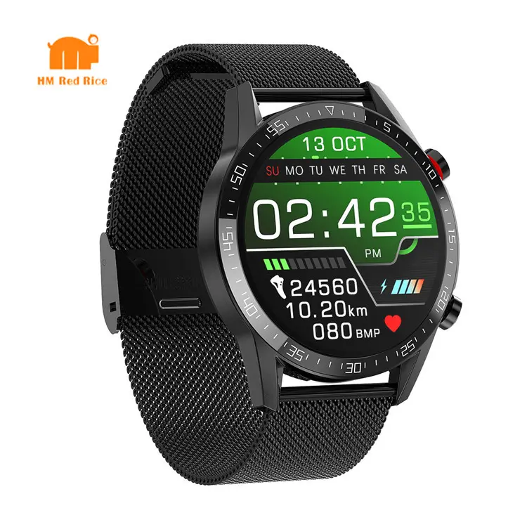 Hot verkauf L13 smart uhr 1.3 zoll runde touchscreen reloj uhren männer handgelenk IP68 wasserdichte fitness sport smartwatch L13
