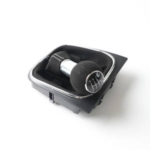 Poignée de levier de vitesse de voiture en cuir, 5 ou 6 vitesses, ergonomique, compatible Volkswagen - Product Image 3