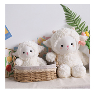 Vente en gros de jouets en peluche super doux et mignons en forme d'éléphant, de cochon, de panda, de mouton, pour filles, coussin de sommeil, cadeau