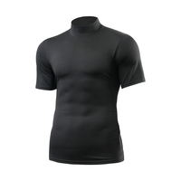 Camiseta de compresión elástica que absorbe el sudor al por mayor, camiseta lisa para correr, gimnasio, Camiseta deportiva para hombre