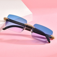 Lunettes de soleil avec logo personnalisé Lunettes de soleil de luxe Nouveau haute qualité pour femmes en nylon corne de buffle Lunettes de soleil de luxe carrées pour femmes
