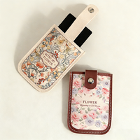 Dompet Kulit Sintetis Motif Bunga dengan Desain Multi-Fungsi, Kancing Sederhana dan Mudah Dibuka