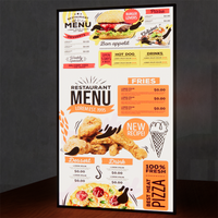 Affichage publicitaire Lightbox profil en aluminium Ultra mince affiche bannière affichage rétro-éclairé LED boîte à lumière signe pour la publicité