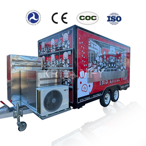 Capot d'échappement OEM en fibre de verre et aluminium pour camion de churros avec système de ventilation, remorque alimentaire mobile rapide pour snacks aux États-Unis - Product Image 3