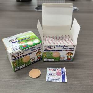 चिकित्सा डिस्पोजेबल स्पॉट बैंड वाटरप्रूफ प्लास्टर गोल सहायता पट्टी - Product Image 6