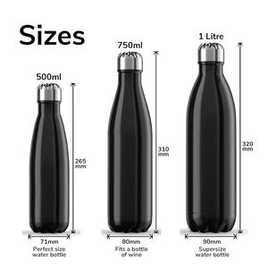 Botella de agua personalizada para bebidas deportivas de 500ml Trinkflasche Edelstahl, termo aislado al vacío de acero inoxidable para niños y adultos - Product Image 3