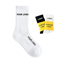Chaussettes de compression personnalisées pour la course et le cyclisme, avec logo sur le dessous, anti-humidité, pour hommes, collection automne