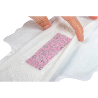 Serviette hygiénique de nuit en bambou ailé Confortable Lady étanche pour le sommeil de nuit avec papier de sève super absorbant airlaid