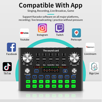 Cartoon — carte son sans fil Bluetooth pour Podcast, équipement de lecteur Audio, avec 8 effets, pour chant, Streaming, téléphone, haut-parleur, PC, micro