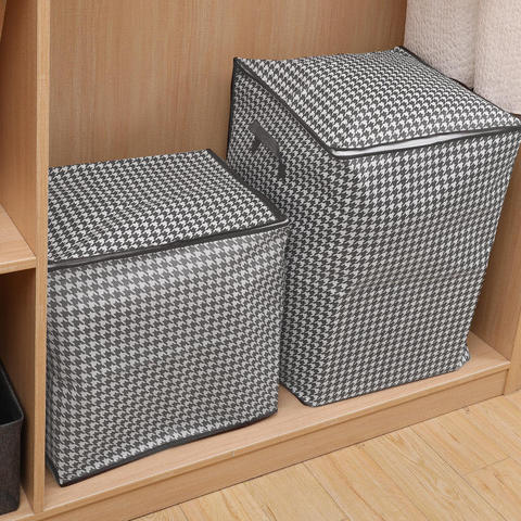 Modern Large Capacity Foldable Non-Woven Fabric Quilt Storage Bag Waterproof Organizer for Clothes Toys Pants Duvet Wardrobe